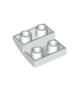 White Slope, Curved 2 x 2 Inverted