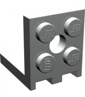 Light Gray Bracket 2 x 2 - 2 x 2