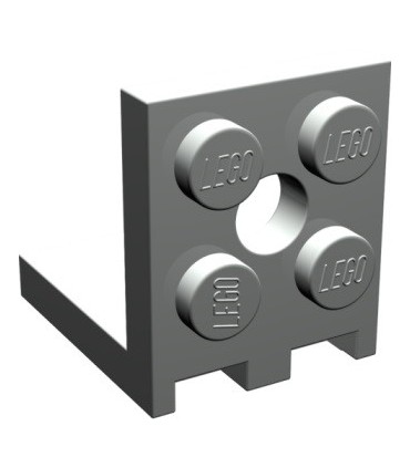 Light Gray Bracket 2 x 2 - 2 x 2