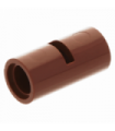 Reddish Brown Technic, Pin Connector Round 2L with Slot (Pin Joiner Round)