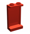 Red Panel 1 x 2 x 3 with Side Supports - Hollow Studs