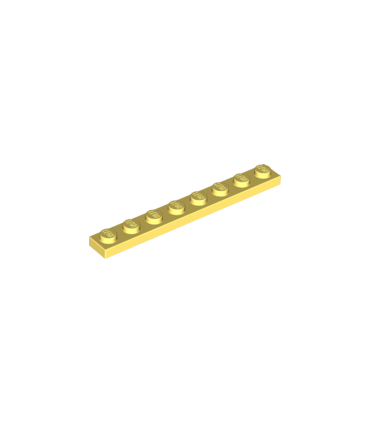 Bright Light Yellow Plate 1 x 8