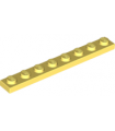 Bright Light Yellow Plate 1 x 8