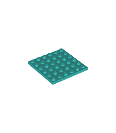 Dark Turquoise Plate 6 x 6