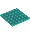 Dark Turquoise Plate 6 x 6