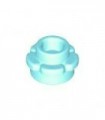 Light Aqua Plate, Round 1 x 1 with Flower Edge (5 Petals)