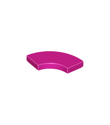 Magenta Tile, Round Corner 2 x 2 Macaroni
