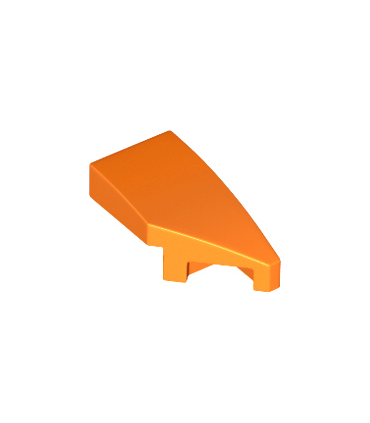 Orange Wedge 2 x 1 with Stud Notch Right