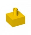Yellow Brick, Modified 2 x 2 No Studs, Top Pin