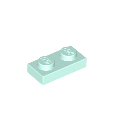 Light Aqua Plate 1 x 2