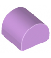 Medium Lavender Brick, Modified 1 x 1 x 2/3 No Studs, Curved Top