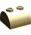 Tan Brick, Modified 2 x 2 Curved Top with 2 Top Studs