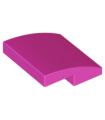 Dark Pink Slope, Curved 2 x 2 No Studs