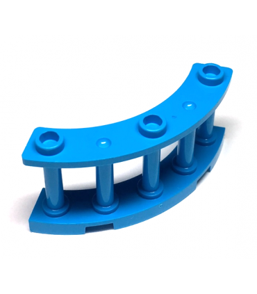 Dark Azure Fence 4 x 4 x 2 Quarter Round Spindled with 3 Studs