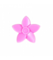 Bright Pink Friends Accessories Hair Decoration, Flower with Pointed Petals and Pin