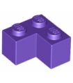 Dark Purple Brick 2 x 2 Corner