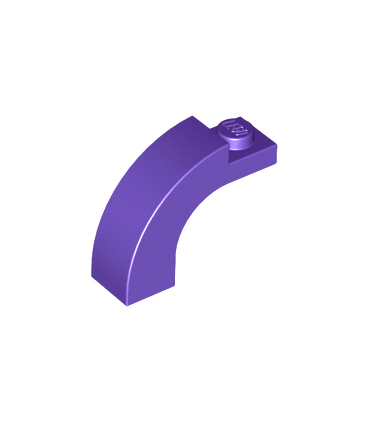 Dark Purple Brick, Arch 1 x 3 x 2 Curved Top