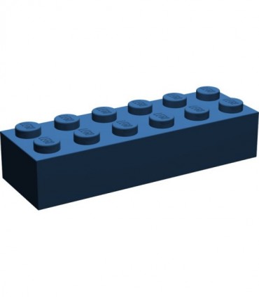 Dark Blue Brick 2 x 6