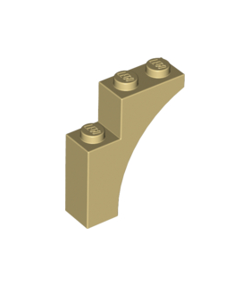 Tan Brick, Arch 1 x 3 x 3