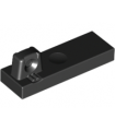Black Hinge Tile 1 x 3 Locking with 1 Finger on Top