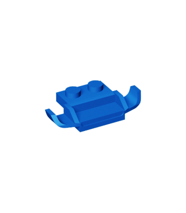 Blue Plate, Modified 1 x 2 with Racers Car Grille