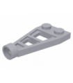 Light Bluish Gray Plate, Modified 1 x 2 with Long Stud Receptacle (Space Wing)