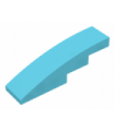 Medium Azure Slope, Curved 4 x 1 No Studs