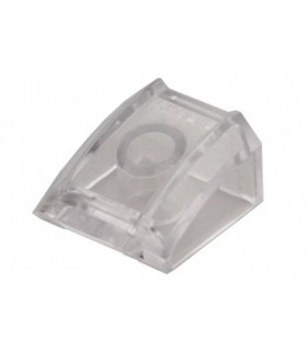 Trans-Clear Slope, Curved 2 x 2 Lip, No Studs