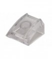 Trans-Clear Slope, Curved 2 x 2 Lip, No Studs
