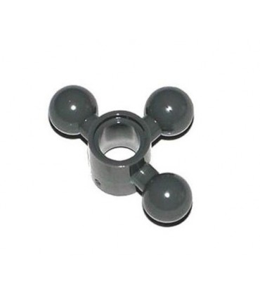 Dark Bluish Gray Technic, Steering Arm with 3 Ball Joints, Compact