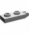 Light Gray Hinge Plate 1 x 2 with 2 Fingers on End - Hollow Studs