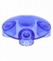 Trans-Purple Plate, Round 2 x 2 with Rounded Bottom