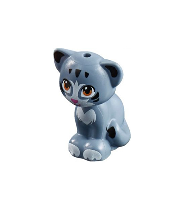 Sand Blue Cat, Friends / Elves, Sitting with Medium Dark Flesh Eyes, Dark Pink Nose and Black and White Patches