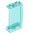 Trans-Light Blue Panel 1 x 2 x 3 with Side Supports - Hollow Studs
