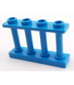 Dark Azure Fence 1 x 4 x 2 Spindled with 4 Studs
