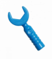 Dark Azure Minifigure, Utensil Tool Open End Wrench - 3-Rib Handle