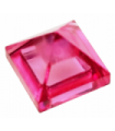 Trans-Dark Pink Slope 45 1 x 1 x 2/3 Quadruple Convex Pyramid