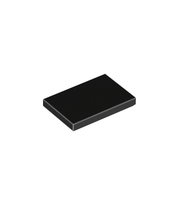 Black Tile 2 x 3