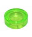 Trans-Bright Green Tile, Round 1 x 1