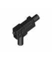 Black Minifig, Weapon Gun, Pistol Automatic Medium Barrel (Indiana Jones)