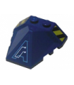 Dark Blue Wedge 4 x 4 Pyramid Center with Stripes and Exo-Force Circuitry Left Pattern G