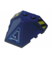 Dark Blue Wedge 4 x 4 Pyramid Center with Stripes and Exo-Force Circuitry Right Pattern H