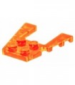 Trans-Neon Orange Wedge, Plate 4 x 4