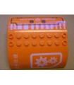 Orange Slope, Curved 8 x 8 x 2 Double with Gear, Asian Characters and 'DANGER AMMUNITION'