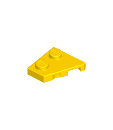 Yellow Wedge, Plate 2 x 2 Left