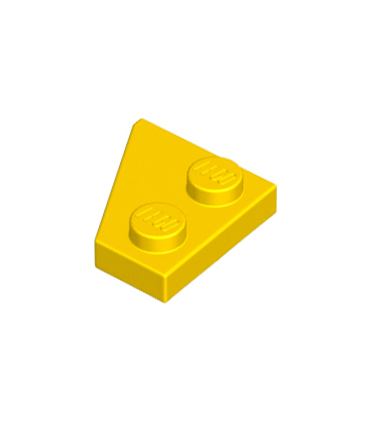 Yellow Wedge, Plate 2 x 2 Right