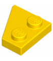 Yellow Wedge, Plate 2 x 2 Right