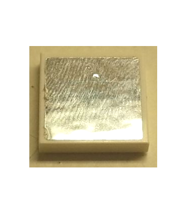 White Tile 2 x 2 with Groove with Mirror Pattern (Sticker) - Set 3187