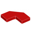 Red Tile, Modified 2 x 2 Corner with Cut Corner - Facet