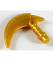 Pearl Gold Minifig, Weapon Hook with Bar